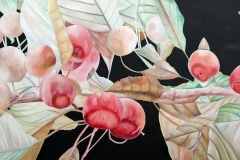 Kirschen, Cherries, Oil on Canvas * 120 x 240 cm | 47 x 94 inch