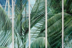 Glashaus, Oil on Canvas * 25 x 65 cm | 9,5 x 25,6 inch